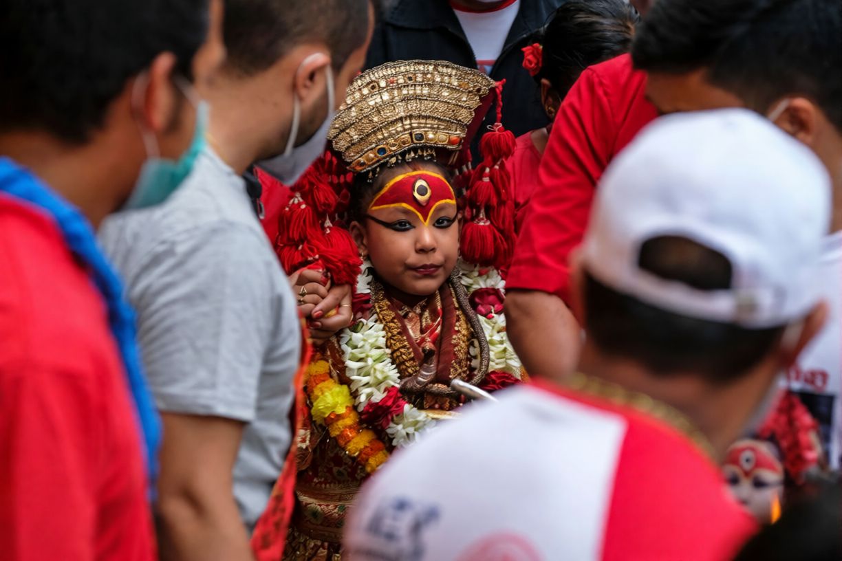 interaction-with-the-living-goddess-kumari-if-possible