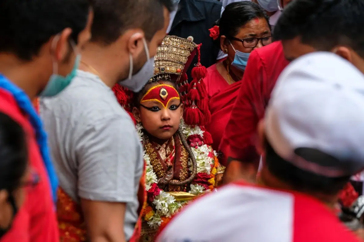 Interaction with the living goddess Kumari (if possible)