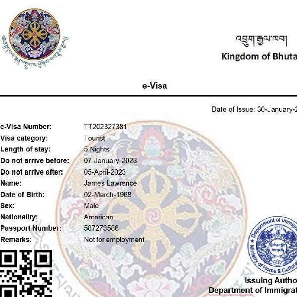 Bhutan Visa